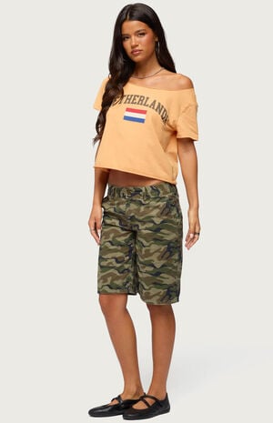 Netherlands Off-The-Shoulder T-Shirt image number 4