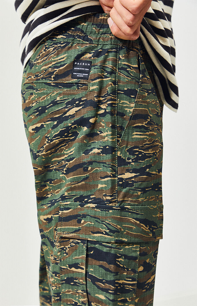 Camo Ripstop Cargo Jogger Pants