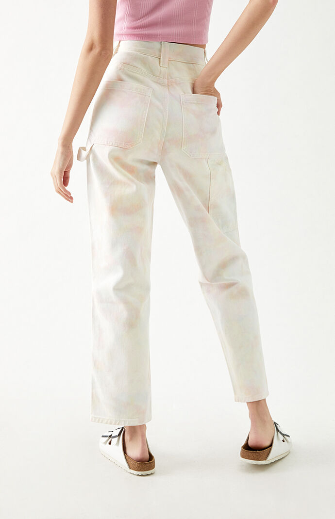 Tie Dye High Waisted Carpenter Pants