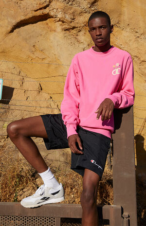 Floral Crew Neck Fleece Sweatshirt Floral Crew Neck Fleece Sweatshirt image number null