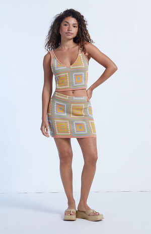 Knit Sweater Mini Skirt image number 1