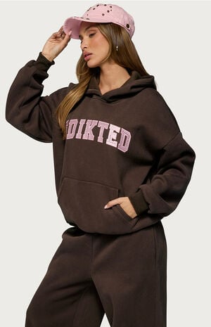 Edikted Glow Rhinestone Hoodie image number 2