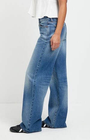 Casey Low Rise Baggy Jeans Medium Indigo image number 3