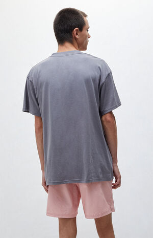 Charcoal Gray Oversized Fit T-Shirt image number 4