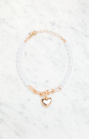 Pearl Heart Bracelet image number 1