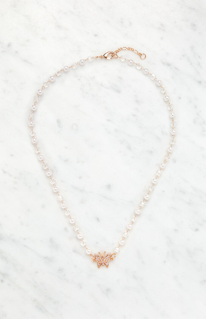 Pacsun butterfly outlet necklace