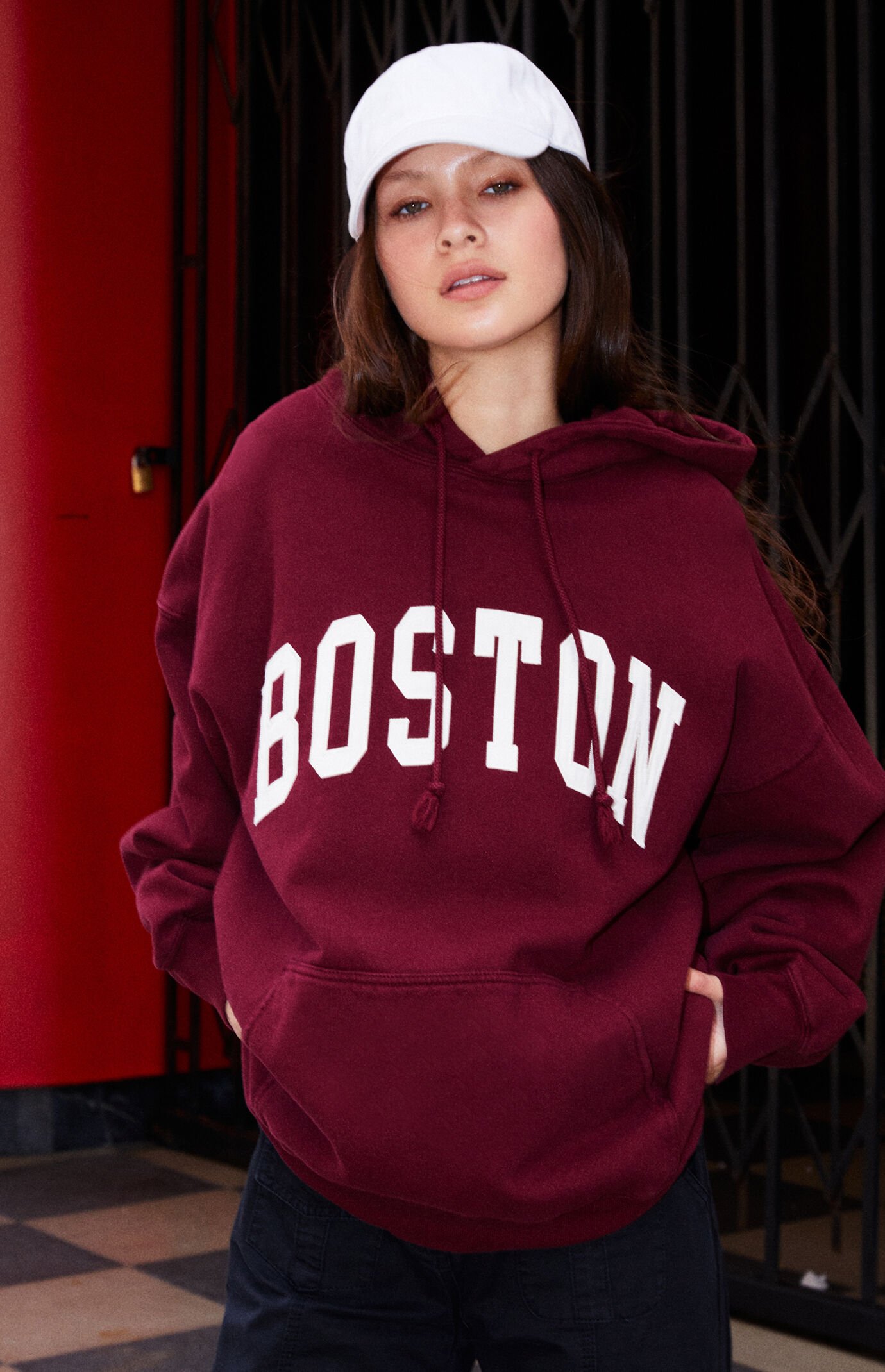 John Galt Christy Boston Oversized Hoodie PacSun