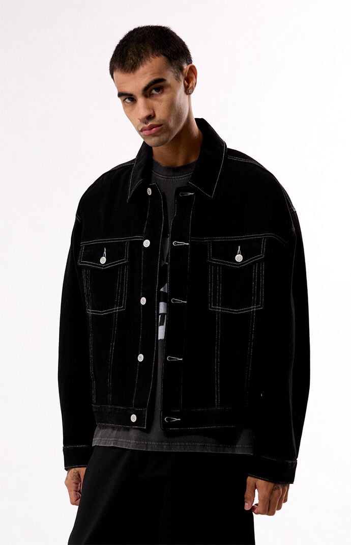 Pacsun Black Downtown Jean Jacket