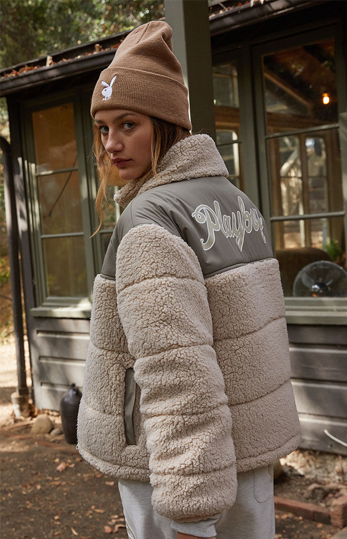 Pacsun shop fuzzy jacket