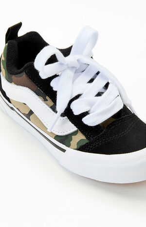 Kids Black & Camo Knu Skool Shoes image number 6