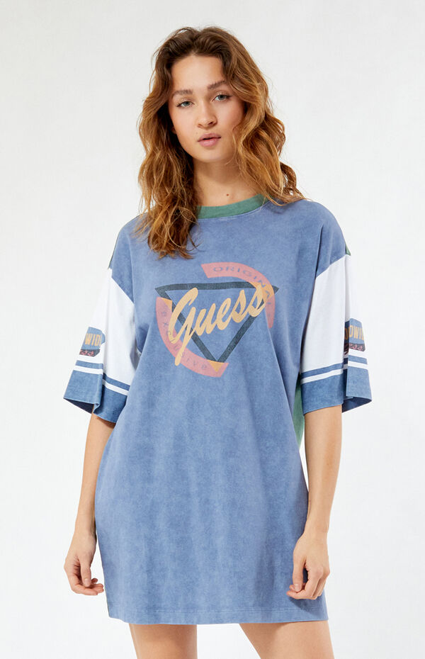 long sleeve long denim dress The Drapey Denim Mini Dress main image 0