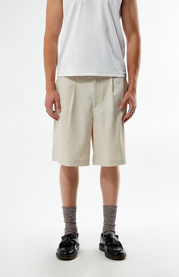 FIELD OF STUDY by Pacsun Linen Baggy Shorts