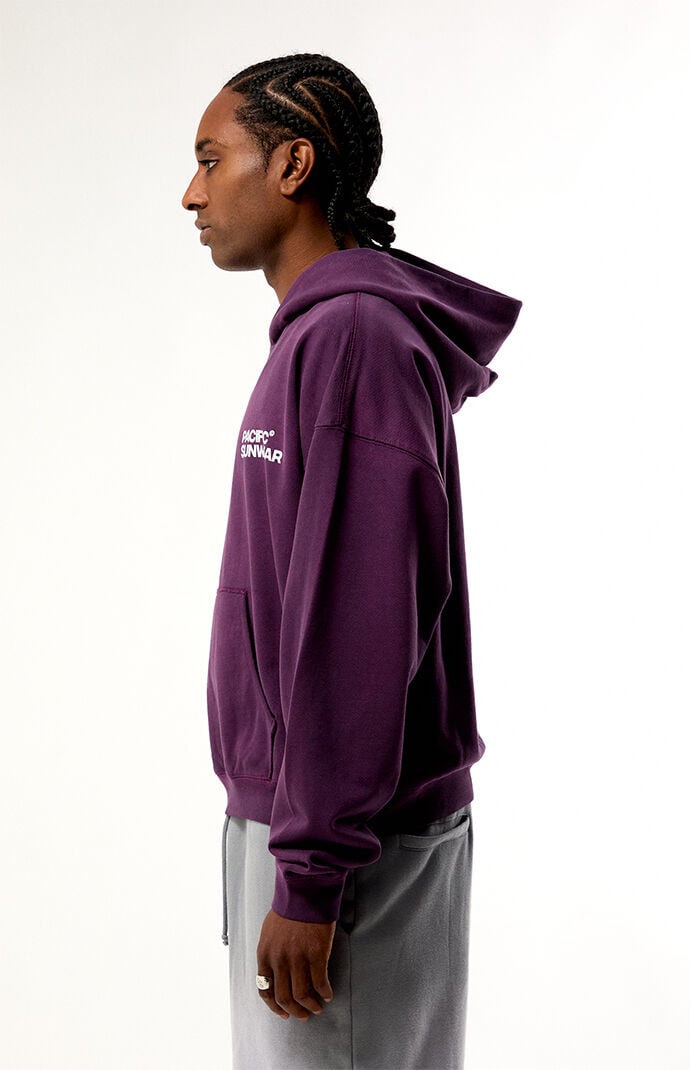 Pacsun Purple Terrain Hoodie