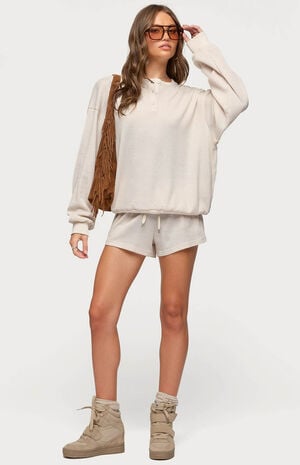 Baila Waffle Henley Top image number 5