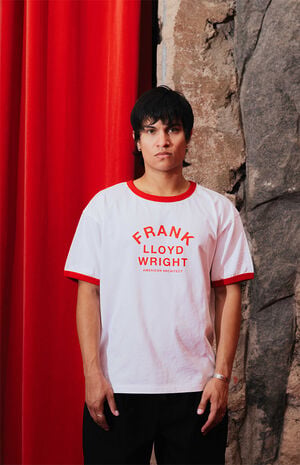 Frank Lloyd Wright Baseball Ringer T-Shirt image number 2