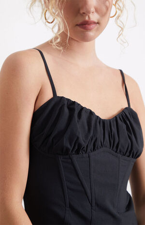 Seamed Bustier Mini Dress image number 3