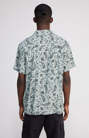 Bandana Paisley Woven Camp Shirt image number 4