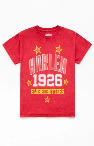Kids Washed Red Harlem Globetrotters T-Shirt image number 1