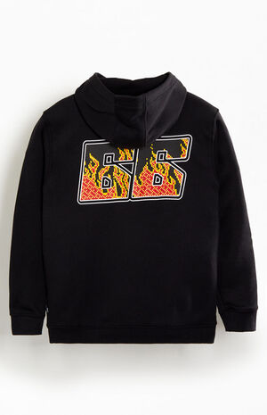 Kids Digi Flames Pullover Hoodie image number 2