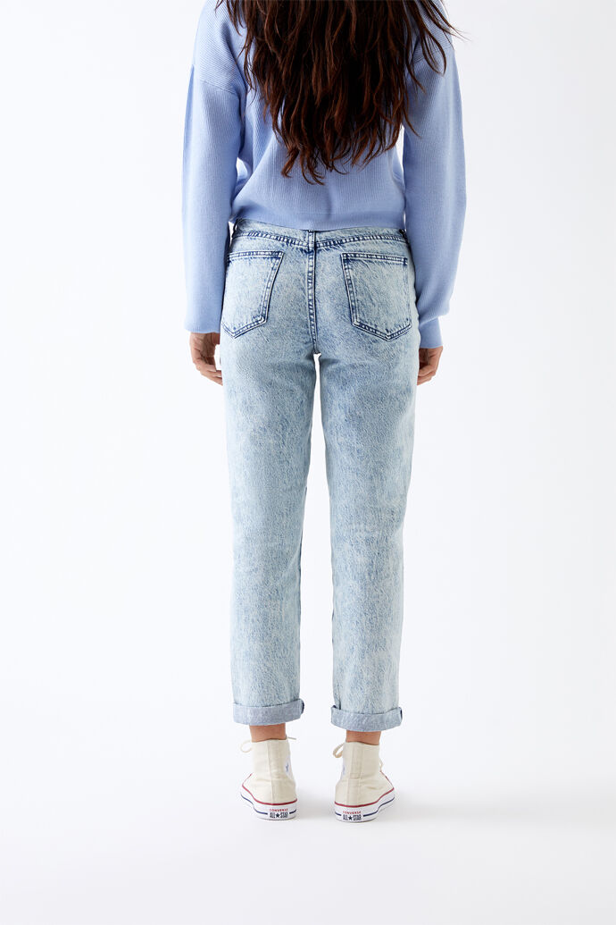 Drawn Blue Mom Jeans
