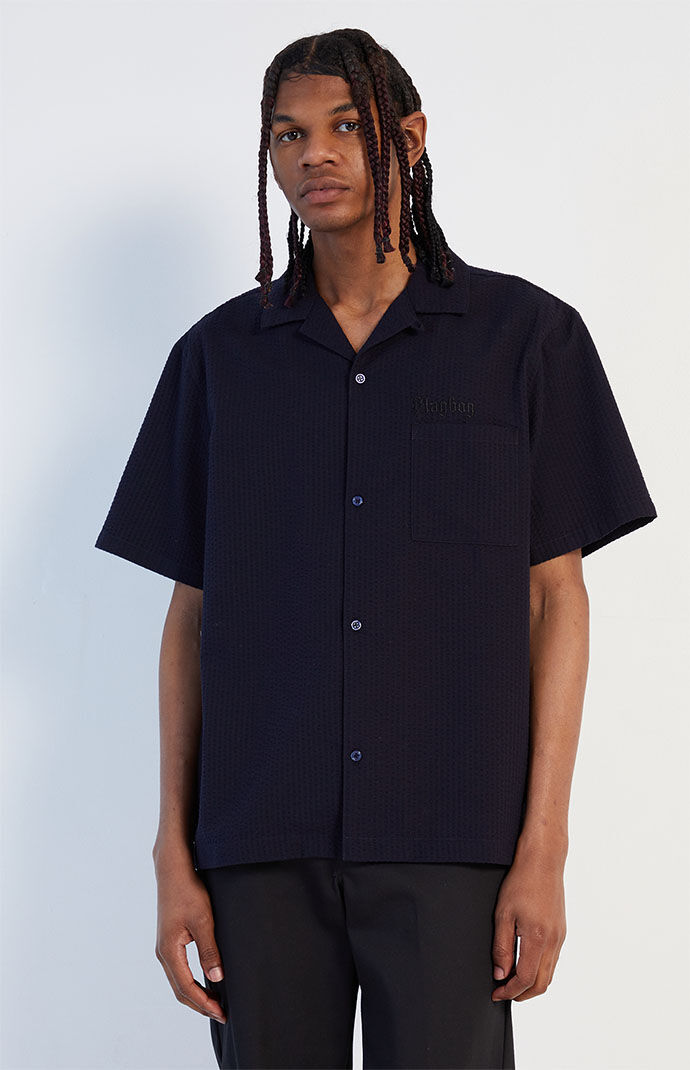 Playboy By PacSun Seersucker Camp Shirt PacSun