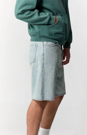 Parker Baggy Jean Shorts Light Blue Tint image number 5
