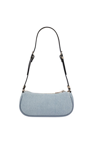 Horseshoe Chain Denim Shoulder Bag image number 4