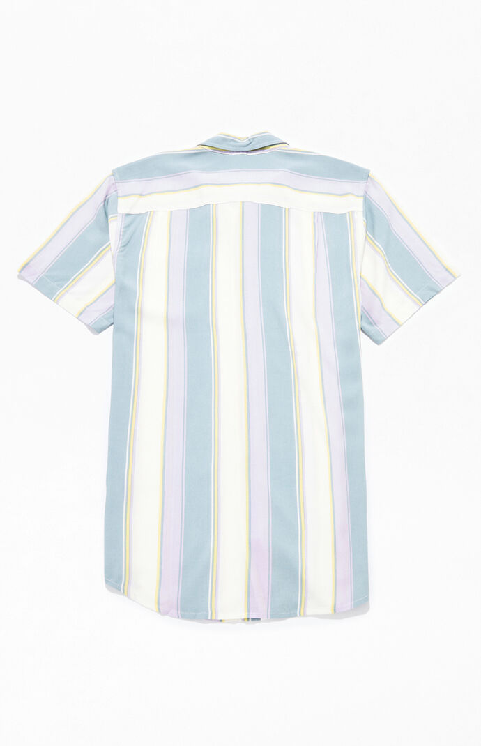 Travis Striped Short Sleeve Button Up Shirt