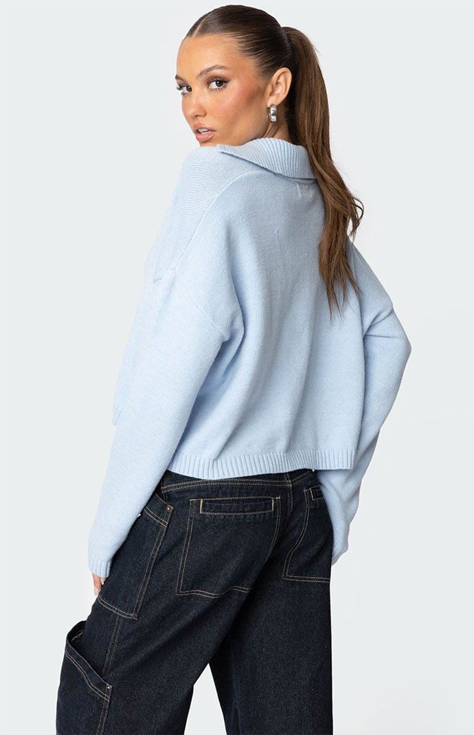 Edikted Marcie Oversized Cropped Sweater | PacSun