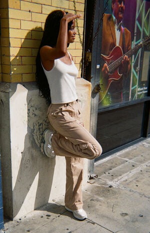 Light Brown Kim Cargo Pants image number 1