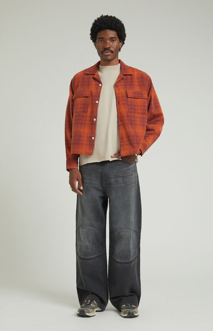 Pacsun Black Panel Knee Extreme Baggy Jeans | PacSun