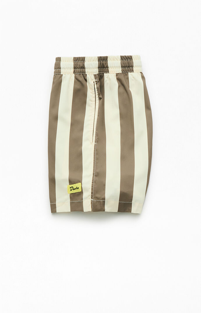 Duvin Design Striped Travel 4.5" Swim Trunks