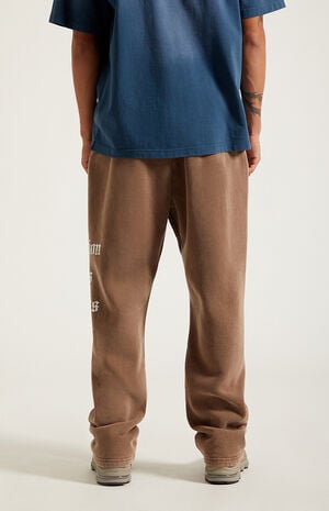 Brown Expressions Baggy Sweatpants image number 4