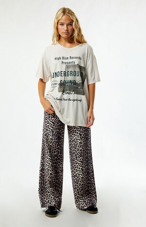 High Rise Records Tonal Oversized T-Shirt image number 5