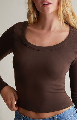 Serenity Scoop Long Sleeve Top image number 2