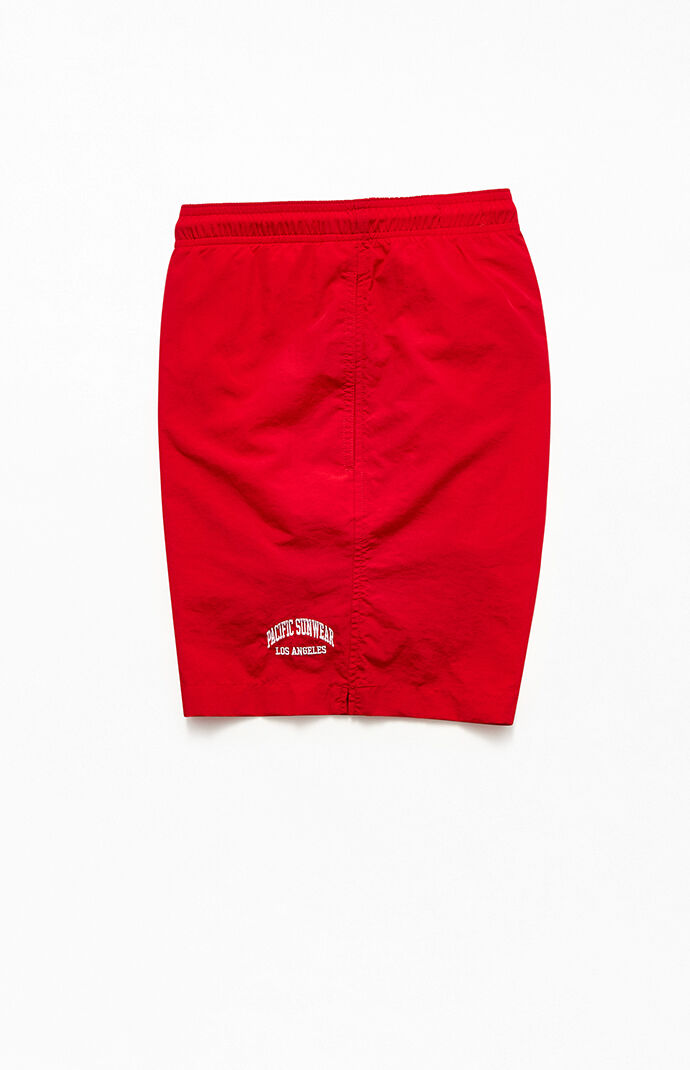 Collegiate Solid Swim Trunks