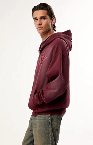 Embroidered Zip Up Hoodie image number 3