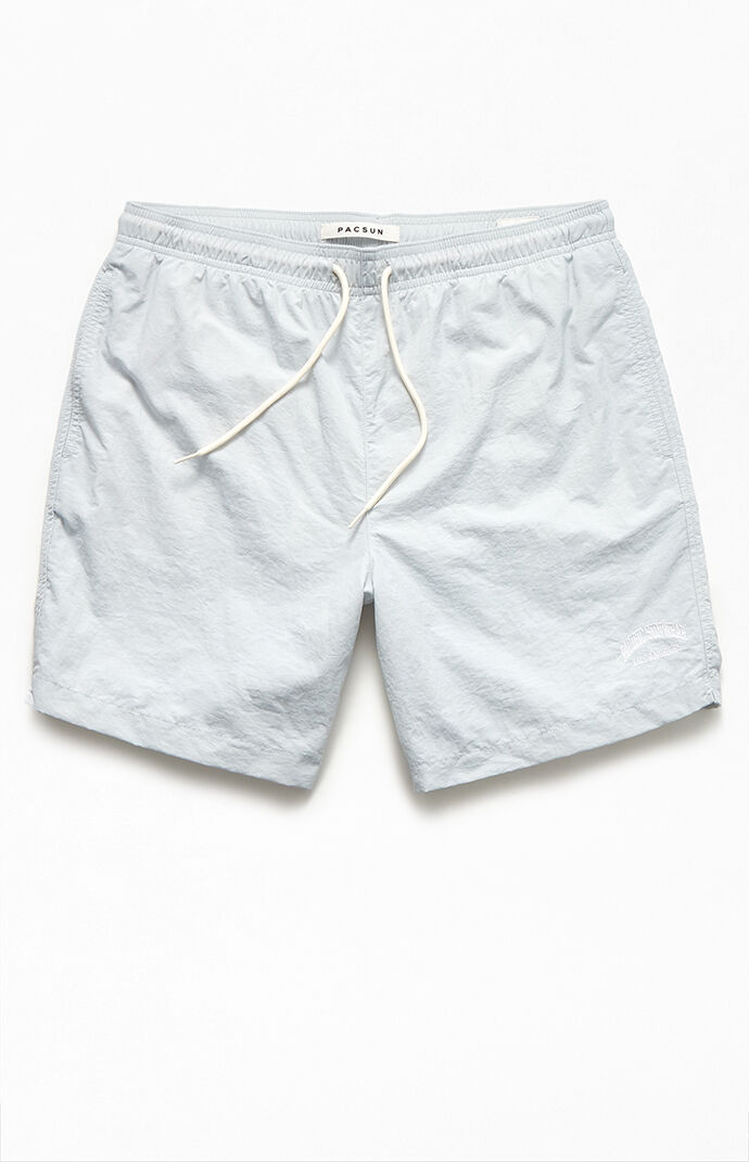 Collegiate Solid Swim Trunks