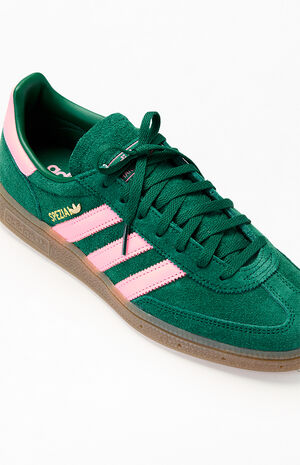 Women's Green & Pink Handball&nbsp;Spezial&nbsp;Sneakers image number 6