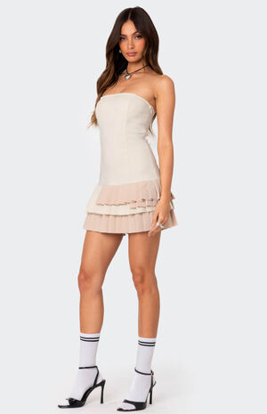 Cassia Pleated Mini Dress image number 3