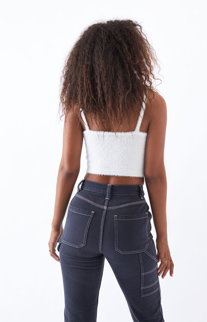 Fuzzy Sweater Tank Top