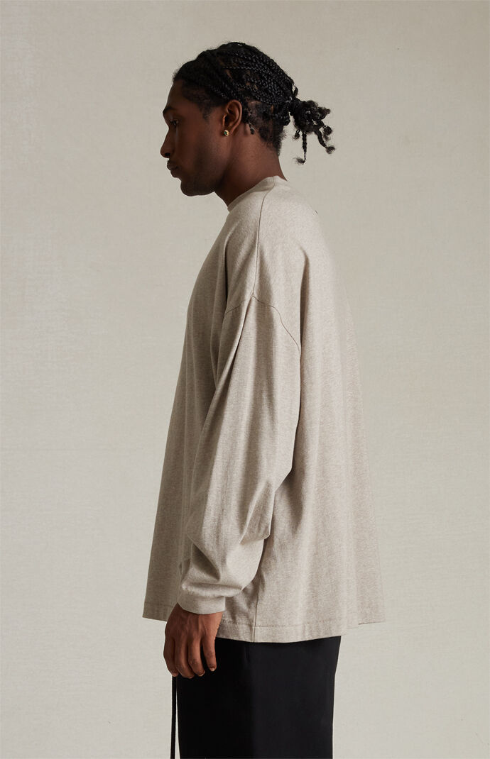 国内発送☆FEAR OF GOD☆LONGSLEEVE T-SHIRT/LIGHT HEATHER Fear of God Essentials Longsleeve T-Shirt in Light Heather