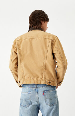 Levi's Khaki Lined Denim Jacket | PacSun