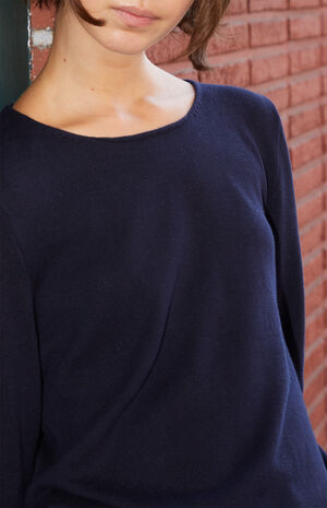 Blue Long Sleeve Sweater image number 3
