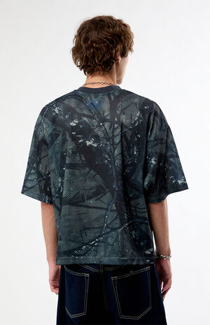 Emblem Logo Tree Camo Mesh Short Sleeve Jersey image number 4