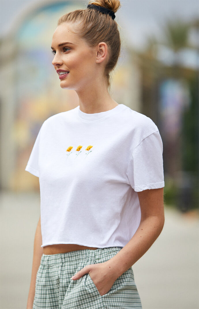 Marina Poppy Crop Top