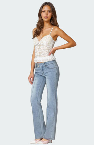 Torin Sheer Lace Tank Top image number 4