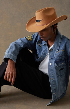 x Pacsun United States Grand Prix 2025 Wheat F1 Cowboy Hat image number 2