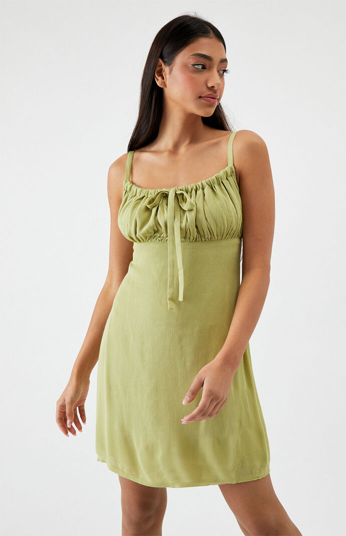 Cinched Front Mini Dress