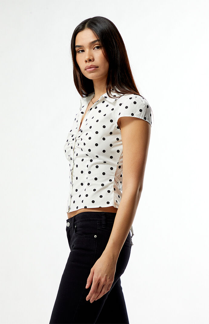 Beverly and Beck Audrey Button Up Collar Top